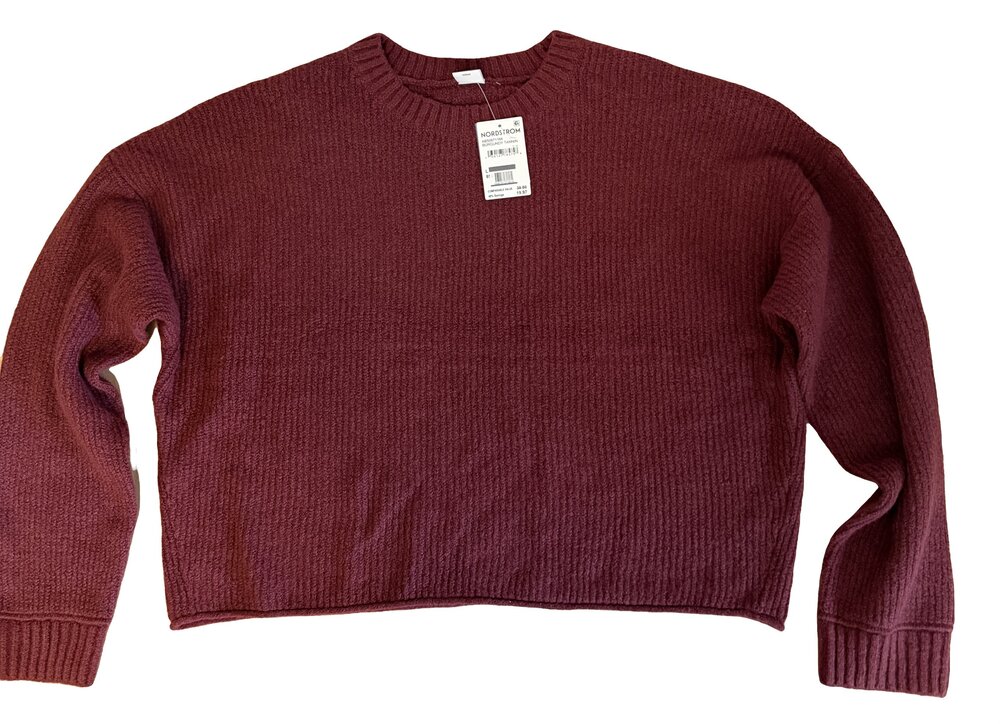 Abound Women's Cozy Crew Pullover Sweater - Large